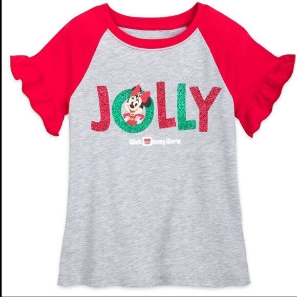 NWT Disney Parks Holiday Minnie tee - Picture 1 of 3